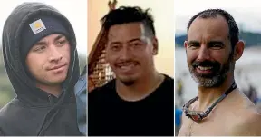  ??  ?? Laboom Midnight Dyer, Palaamo Kalati and Leslie Gelberger died as the result of accidents at the Ports of Auckland over a three year period.