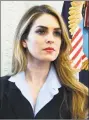  ?? Evan Vucci / Associated Press ?? Former White House Communicat­ions Director Hope Hicks.