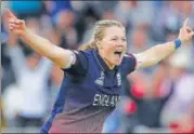  ??  ?? Seamer Anya Shrubsole was the star of England’s triumph, claiming six wickets to beat India by nine runs in the final.
