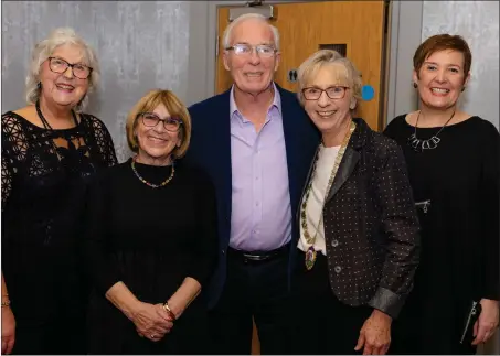  ?? ?? Evelyn Hassard, Marie Jones, Ian Mcelhinney, Joanna Mcvey and Trish Bennett.