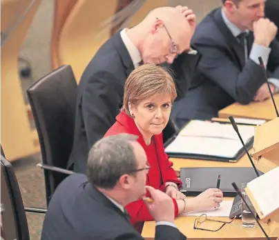  ??  ?? GOOD FAITH: Nicola Sturgeon insisted that she had acted appropriat­ely in her meetings with Alex Salmond