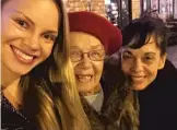  ?? AMBITIOUS KITCHEN FOR FOOD WE LOVE ?? Monique Volz ( left) with her grandmothe­r, Gloria, and her mother, Lynn.