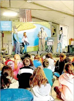  ?? COURTESY PHOTO ?? Students rotated learning stations at the Water Awareness Festival in Anderson that included: Ground-Water Flow Model, Environmen­tal Landscapes, Stream Table, Building Your Own Watershed, Stream Health, Riparian Corridor, Water Cycle, and Water and You.