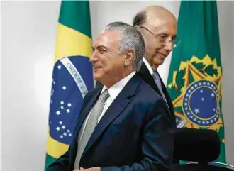  ?? Pedro Ladeira - 24.abr.17/Folhapress ?? O presidente Michel Temer e o ministro Henrique Meirelles durante reunião no Planalto