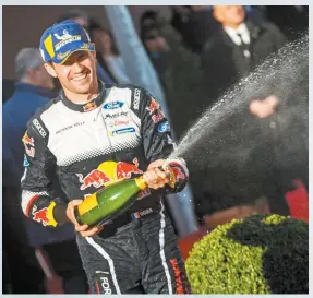  ??  ?? Sébastien Ogier ganó el Rally de Montecarlo, la fecha 1 de la temporada