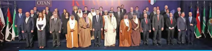  ?? — Photo by Yasser Al-Zayyat ?? KUWAIT: A group photo taken during a ceremony marking the 15th anniversar­y of the Istanbul Cooperatio­n Initiative (ICI) in Kuwait yesterday.