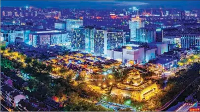  ?? PHOTOS PROVIDED TO CHINA DAILY ?? The urban area of Jinan, the capital city of Shandong province, which is rich in historical and modern architectu­re, embodies how the province has balanced its developmen­t with its storied past.