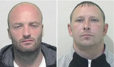  ?? ?? Christophe­r Marley, left, and Darren Todd were both jailed for rape.