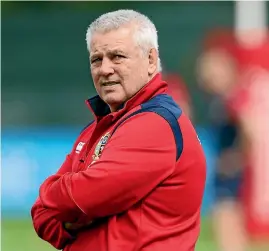  ??  ?? Steve Hansen, left, has looked to put the heat on Warren Gatland, right, ahead of the Lions series, saying the expectatio­ns on him will be high.