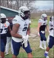  ?? Jeff Jacobs / Hearst Connecticu­t Media ?? St. Thomas More sophomore defensive lineman Will Norman is the top-rated high school football player in the state.