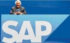  ?? Foto: Uwe Anspach, dpa ?? Hasso Plattner ist Mitgründer des Software-Konzerns SAP. Sein Vermögen wird auf 12,5 Milliarden Dollar geschätzt.