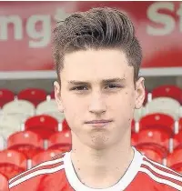  ??  ?? Accrington Academy player Jordan Moseley