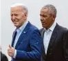  ?? Alex Brandon/Associated Press ?? President Joe Biden and former President Barack Obama attend a campaign fundraiser in New York.