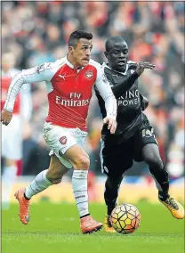  ?? Picture: GETTY IMAGES ?? TOP GUN: Alexis Sanchez of Arsenal, left, has had a frustratin­g Premier League after Arsene Wenger’s refusal to allow him to join Manchester City. But he will be key in the match against Chelsea
