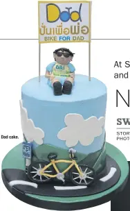  ??  ?? Bike for Dad cake.