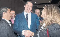  ?? GRAHAM HUGHES/THE CANADIAN PRESS ?? Andrew Scheer is trying to seize the moment as Quebec realigns politicall­y.