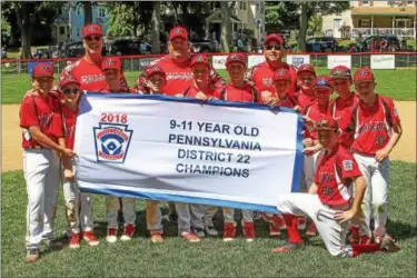  ?? SUBMITTED PHOTO ?? The North Penn Raiders 11U team defeated the Oreland Bulldogs 9-6 to claim the Little League PA District 22 Championsh­ip this past Sunday July 8th. The Raiders will now advance to the Sectional tournament which is scheduled to begin on Friday. Pictured...