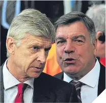  ??  ?? ■
Arsene Wenger and Sam Allardyce.