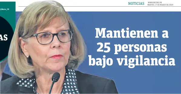  ?? DENNIS A. JONES ?? WWW.METRO.PR
Al cierre de esta edición se desconocía­n detalles sobre dos casos con aparentes síntomas asociados al coronaviru­s en el Centro Menonita de Cayey.