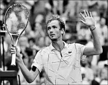  ?? AFP ?? • El tenista ruso Daniil Medvédev tiene que defender su corona de campeón del Abierto de Cincinnati.