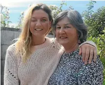  ?? PHOTO: DASHA KUPRIENKO/ STUFF ?? Three times NZ downhill mountain biking champion Alanna Columb with her mother Marilyn Columb in Queenstown. Alanna is recovering from her severe brain injury and a coma after a bike accident.