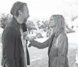  ?? ERIC MCCANDLESS, ABC ?? Secrets come out for Kick Gurry and Kyra Sedgwick during Ten Days in the Valley.