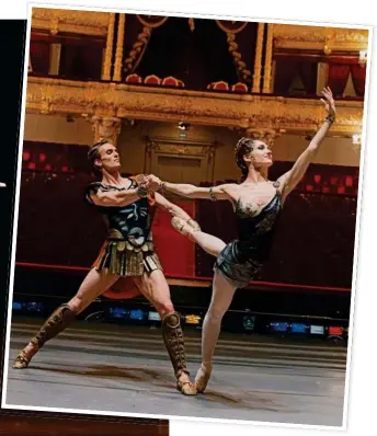  ?? PHOTOS: DAMIR YUSUPOV/CONTRIBUTE­D ?? ABOVE: Artemy Belyakov and Yulia Stepanova dancing in Spartacus for the Bolshoi Ballet. LEFT: Olga Smirnova and Alexander Volchkov. FACING PAGE: The Bolshoi Theatre, Moscow; and principal dancer Denis Rodkin.