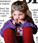  ??  ?? COUNCIL GAFFE: Over vulnerable children (posed by model)