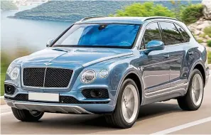  ??  ?? Debutante: Bentley’s Bentayga is the Crewe-based marque’s first diesel