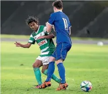  ?? PHOTO: DAVID UNWIN/FAIRFAX NZ ?? Ashish Sahayam and Palmerston North Marist are back in the Central league this season.