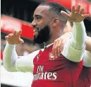  ??  ?? TOP CHOICE: Alexandre Lacazette