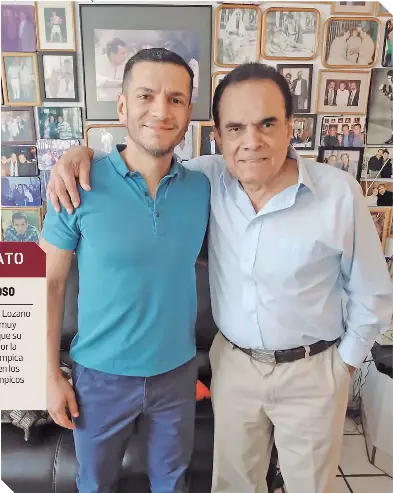  ??  ?? Los Lozano estuvieron en Juegos Olímpicos, uno como DT del Tricolor, otro como boxeador.
PADRE DE JIMMY