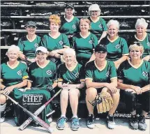  ?? SUBMITTED PHOTO ?? The Wellness Chef won the Peterborou­gh Senior Ladies Slo-Pitch 2018 B Division Championsh­ip. Team members include (front l-r) Diane Jackson, Joanne Ellis, Assistant Manager Arline Bertrand, Judy Byrne, Shelley Moloney. (Middle l-r) Linda Berry, Lee Jones, Sandy Huffman, Tammy Davis, Wava Brown. (Back l-r) Deb O’Grady, Manager Carol Maxwell. Absent: Linda Kapron, Yvonne Endicott.