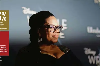  ?? (MARIO ANZUONI/REUTERS) ?? A l’image de la productric­e et animatrice américaine Oprah Winfrey, qui possède 2,7 milliards de dollars, le nombre de femmes ayant fait fortune et étant devenues milliardai­res augmente plus rapidement que celui des femmes qui ont hérité.