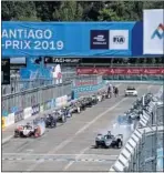  ??  ?? Parrilla del ePrix de 2019 en Santiago de Chile.