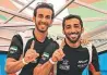  ?? ?? Team Abu Dhabi’s Rashed Al Qamzi and Mansour Al Mansouri.