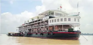  ?? PHOTOS: STEVE MACNAULL ?? The French colonial-style Viking Mekong riverboat carries just 58 passengers.