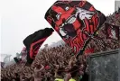  ?? Lingria/Reuters ?? Milan fans at the game. Photograph: Alberto