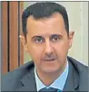  ??  ?? DISCUSSION­S: President Bashar al-Assad talked peace with ally Iran.