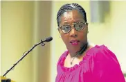  ?? Picture: NTSWE MOKOENA ?? UNETHICAL CONDUCT: Public service and administra­tion minister Ayanda Dlodlo