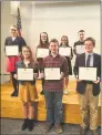  ?? Contribute­d Photo / Contribute­d Photo ?? Some of the winners of the Stamford Daughters of the American Revolution essay writing contest.