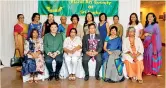  ?? ?? Members of the society pose for a picture with chief guest and guest of honour. Pix by M.A. Pushpa Kumara