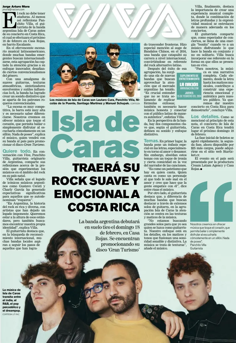  ?? ?? La música de Isla de Caras transita entre el indie, el R&B, el pop psicodélic­o y el dreampop. CORTESÍA LIT-INC