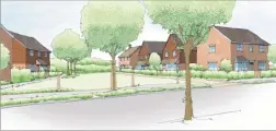  ??  ?? Artist’s impression of the new homes