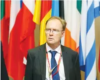  ??  ?? BRITISH AMBASSADOR to the European Union Ivan Rogers leaves the EU Summit in Brussels last year.