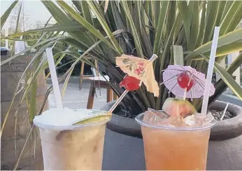  ??  ?? Cocktails at Beach Box