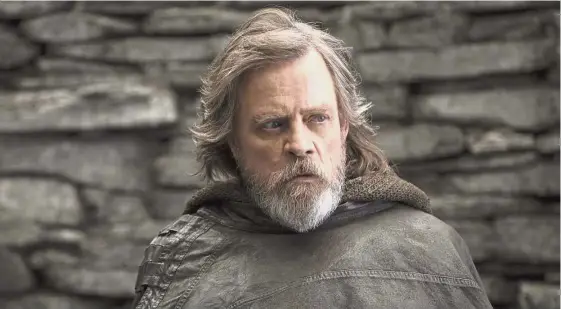  ??  ?? Profitable Jedi: Mark Hamill as Luke Skywalker in ‘Star Wars: The Last Jedi.’ Walt Disney Co’s latest chapter in the Star Wars saga became the No. 1-grossing movie of the year after generating an estimated US$52.4mil in US and Canadian sales over the...