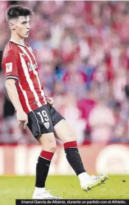  ?? ?? Imanol García de Albéniz, durante un partido con el Athletic.