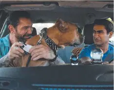  ??  ?? WHO’S DRIVING? Dave Bautista and Kumail Nanjiani in a scene from action-comedy Stuber.