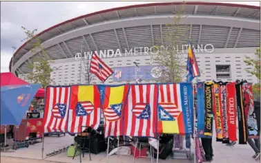  ?? ?? El Wanda Metropolit­ano, en la previa del Atlético-Manchester City de Champions.